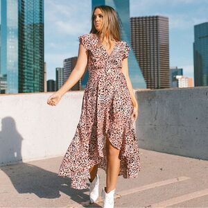 NWT Buddy Love Drew Wrapped Maxi Dress